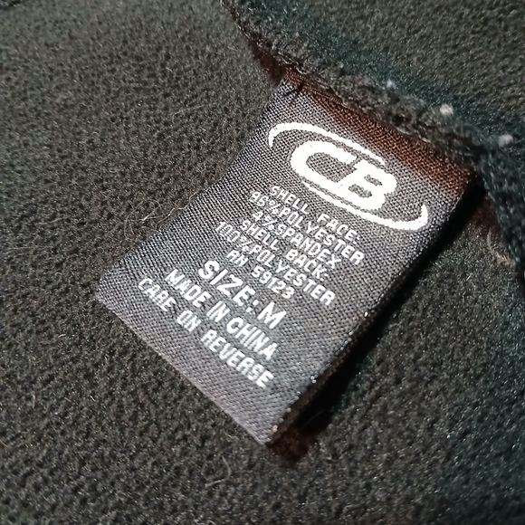 CB SPORTS Women's Size Medium Black Hooded Jacket with Sleeve Zipper Pocket - Picture 3 of 8